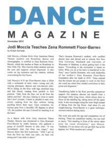 dance magazine scanned article
